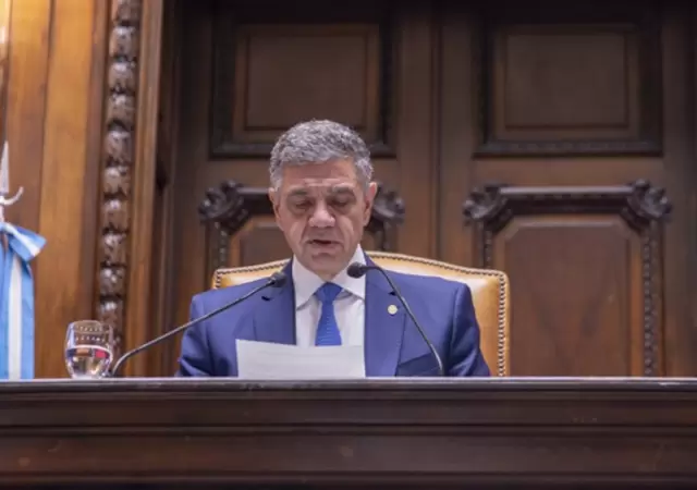 Jorge Macri en la apertura de sesiones en la Legislatura porte�a/