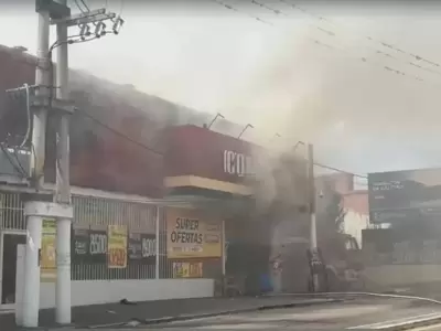 Supermercado incendiado en Jujuy/