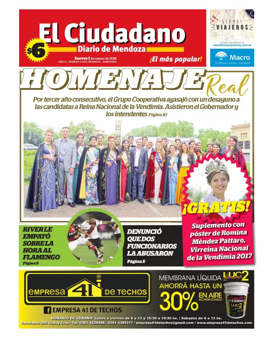 Tapa papel de Ciudadano News de 2018/ Ciudadano News