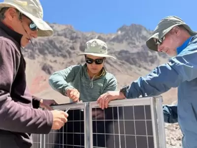 Estaci�n meteorol�gica en el Aconcagua