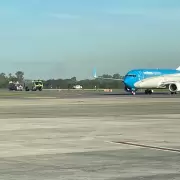 Aterrizaje de emergencia de un avi�n de Aerol�neas Argentinas
