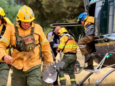 M�s de 400 personas lucharon contra las llamas en El Bols�n.