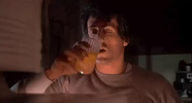 Sylvester Stallone en la pel�cula de Rocky (1972).