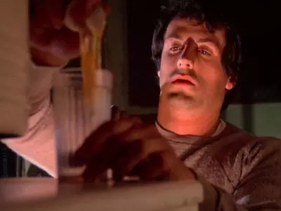 Sylvester Stallone en la pel�cula de Rocky (1972).