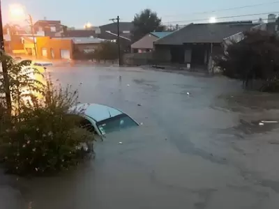 M�s de 60 familias fueron evacuadas en Bah�a Blanca.
