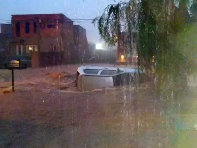 Tormenta en Bah�a Blanca.
