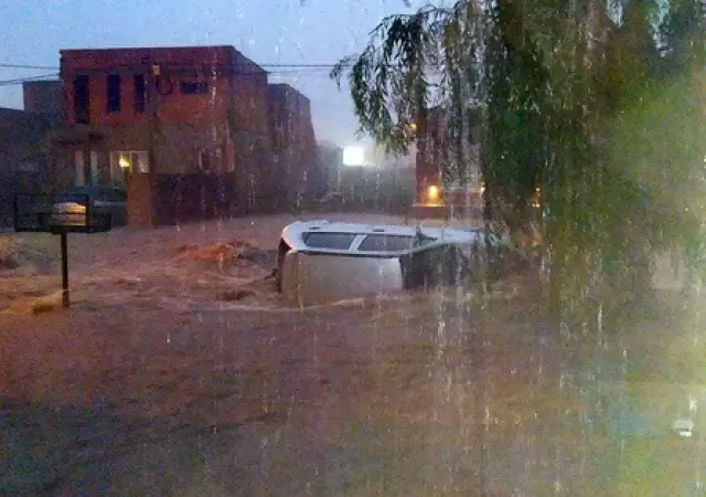 Tormenta en Bah�a Blanca.