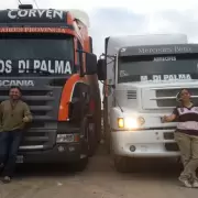 Marcos Di Palma puso su cami�n y viajar� a Bah�a Blanca para llevar parte de la colecta