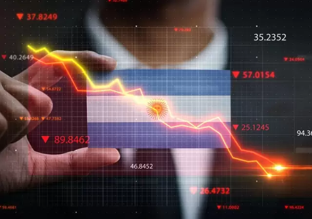 Impacto en Wall Street: desplome de acciones argentinas y alza del riesgo pa�s