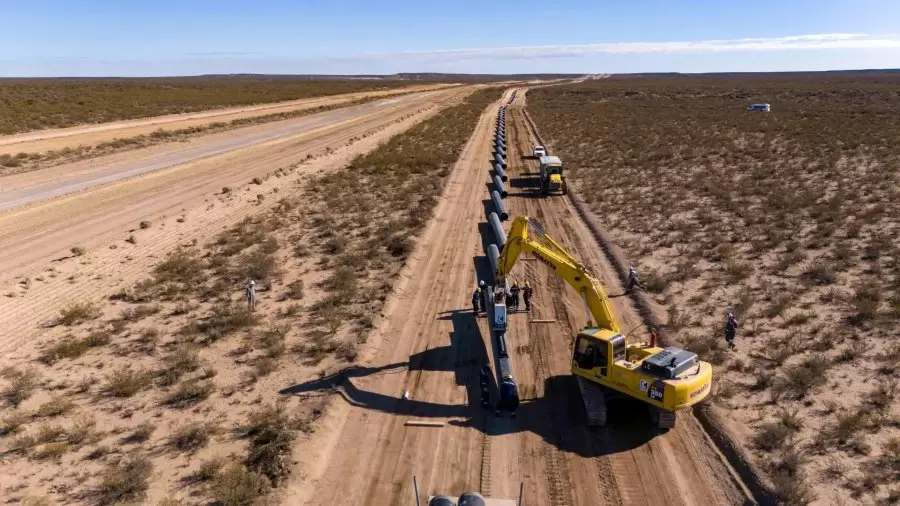 Oleducto construido por Chevron y Shell, en Río Negro.