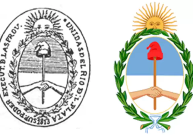 El consejo desde 1813 aprob� el escudo como un s�mbolo oficial del estado argentino emergente.