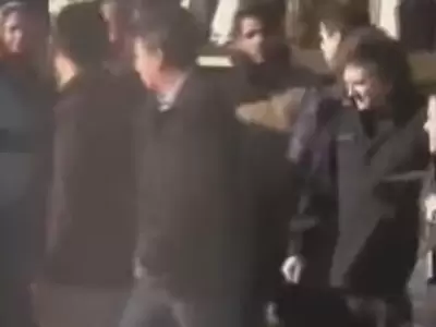 Milei viaj� esta ma�ana a Bah�a Blanca (captura de TV).