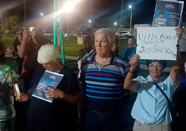 Una marcha realizada por la desaparici�n de Lian Flores en C�rdoba. (Foto: web)