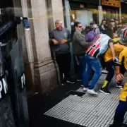 Gran despliegue policial frente al Congreso, antes de la marcha de los jubilados