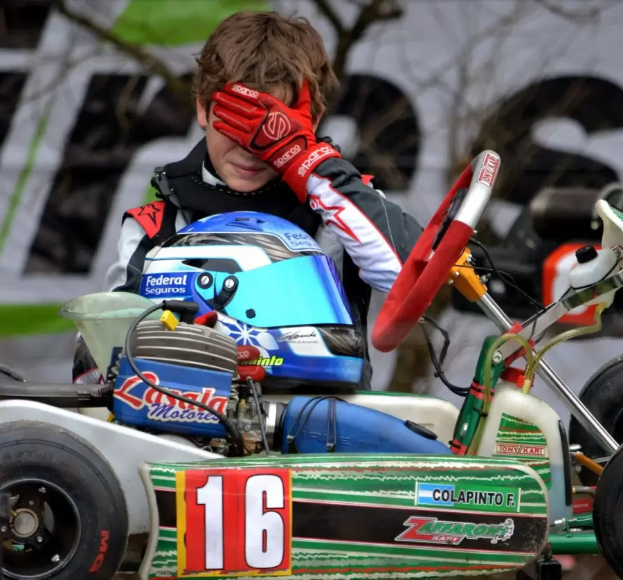 Franco Colapinto en su �poca de karting