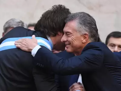 Mauricio Macri en la asunci�n presidencial de Javier Milei.