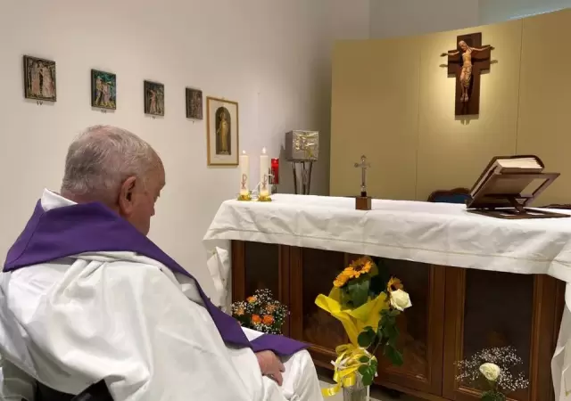 El Papa Francisco celebr� una misa en el hospital/