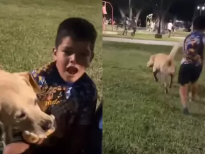 El sanguche que hizo a un ni�o correr.