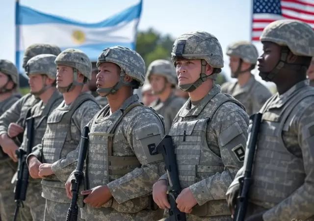 Colaboraci�n entre las FFAA de Argentina y Estados Unidos.