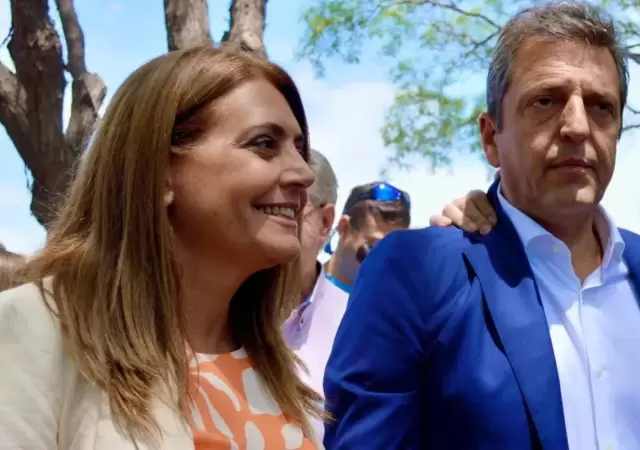 Gabriela Lizana y Sergio Massa.
