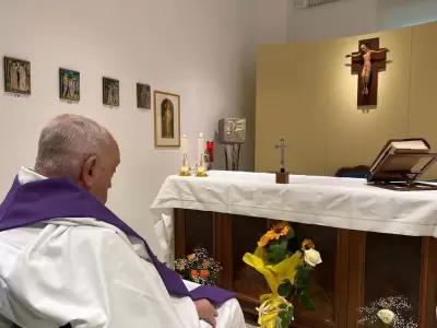 La imagen de Francisco, difundida este �ltimo fin de semana.