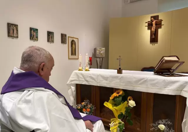 La imagen de Francisco, difundida este �ltimo fin de semana.