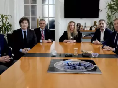 Milei reuni� a su mesa pol�tica para anunciar el inicio de acuerdo con Santilli y Ritondo en la provincia de Buenos Aires.