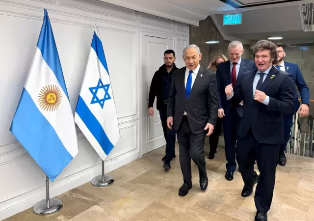 Benjam�n Netanyahu y Javier Milei.
