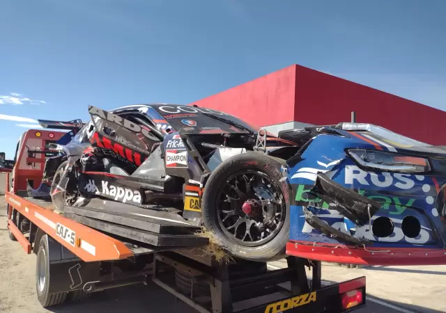 As� qued� el auto de Mazzacane.