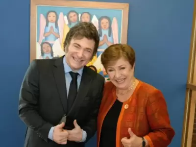Milei y Kristalina Georgieva.