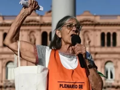 Nora Biaggio integra el Frente de Jubilados y es participante activa de las marchas de los mi�rcoles. (Archivo web)