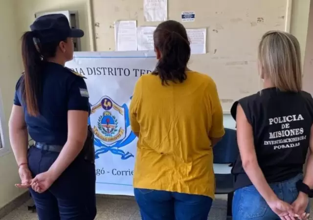 Las autoridades arrestaron una de las delincuentes en Corrientes.
