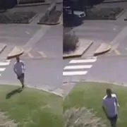El video de c�mo escapaba la expareja de Jesica Cirio durante un allanamiento