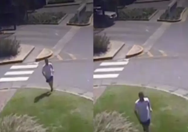 El video de c�mo escapaba la expareja de Jesica Cirio durante un allanamiento