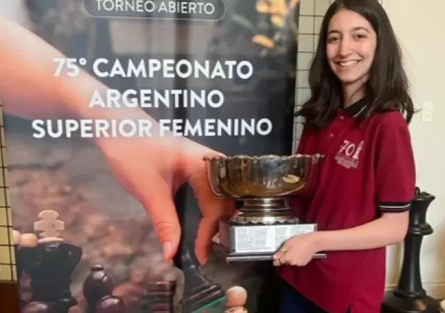 Ernestina Adam, la campeona argentina de ajedrez m�s joven de la historia nacional