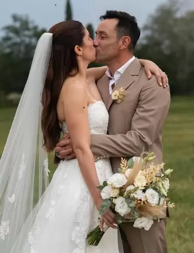 Luciano Pereyra y Julia sellaron su amor con el casamiento/