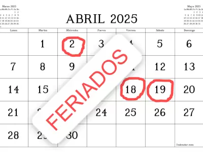 Feriados de abril de 2025.