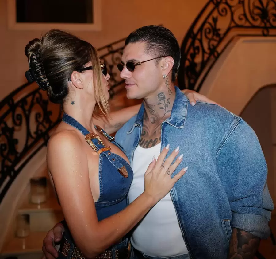 Mauro Icardi y Eugenia Su�rez.
