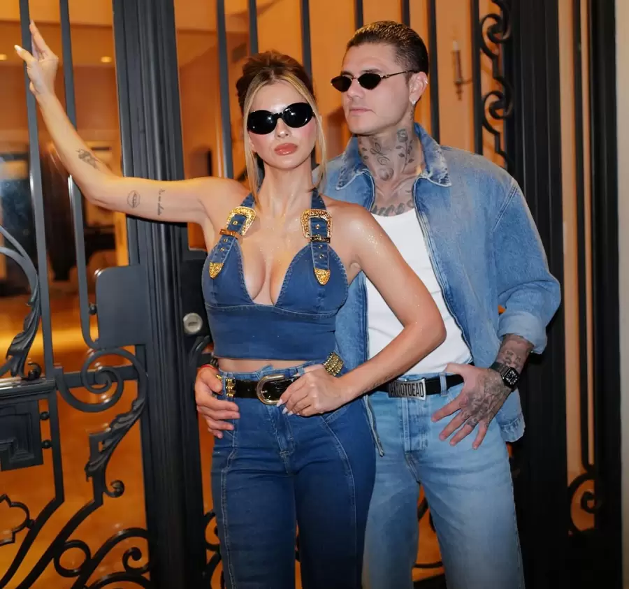 Mauro Icardi y Eugenia Su�rez.