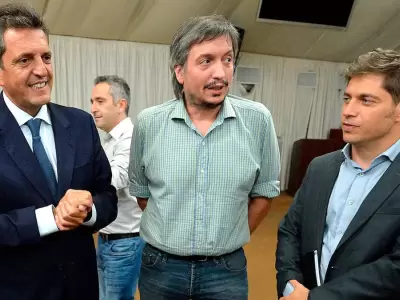 Massa, M�ximo K y Kicillof.