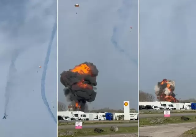 Dos jets acrob�ticos galos sembraron el p�nico ante los espectadores en una pr�ctica.