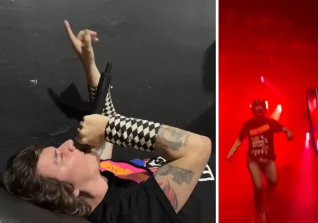 La ca�da de Trusso ocurri� durante su recital en el Niceto Club.