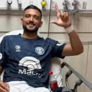Victorio Ramis sufri� una dura lesi�n, pero celebr� el triunfo de Independiente Rivadavia