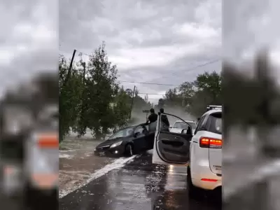 El temporal en Sant Fe produjo diversos da�os en la provincia argentina.