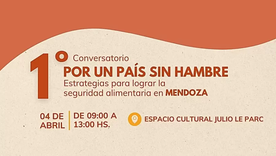 Flyer oficial del Conversatorio "Por un Pa�s Sin Hambre".