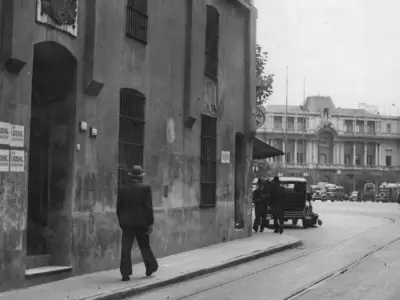 El frente de la casa hist�rica en una foto tomada en mayo de 1936. (Fuente: web)