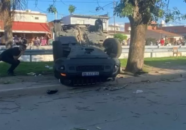El veh�culo con el que los delincuentes atropellaron a la madre y su peque�a hija.