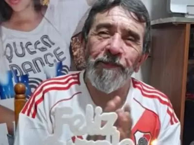 Benito Cabrera, en su cumplea�os N� 65, dos d�as antes de su tr�gica muerte.