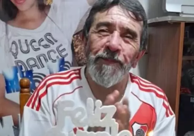 Benito Cabrera, en su cumplea�os N� 65, dos d�as antes de su tr�gica muerte.