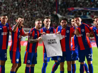 El apoyo del plantel de San Lorenzo a Balanta